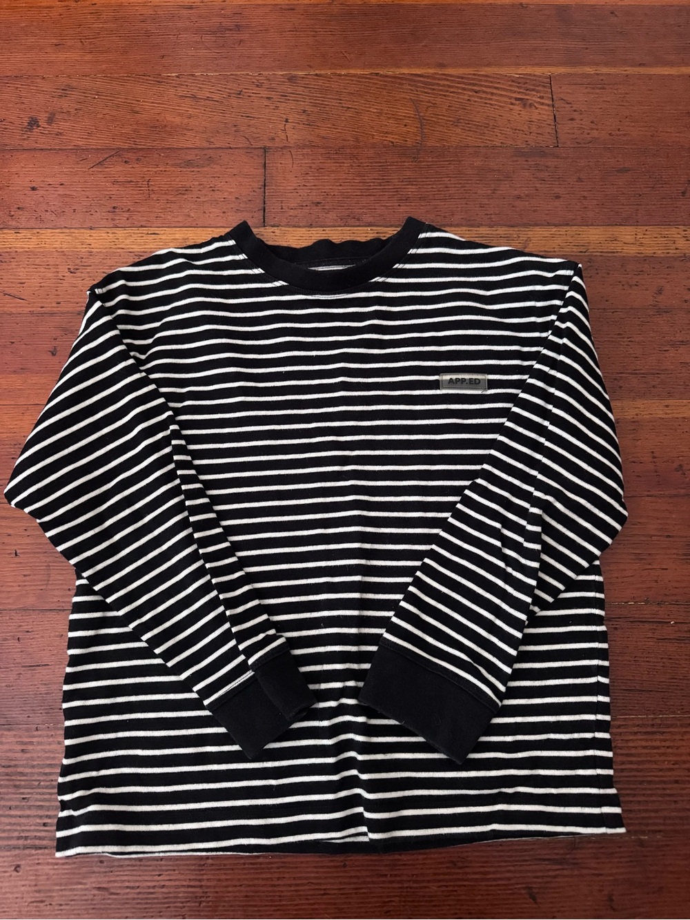 Zara Striped Black & White Kids Long Sleeve Tee